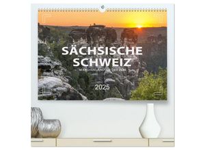 9783435229208 - SÄCHSISCHE SCHWEIZ - Märchenland an der Elbe (hochwertiger Premium Wandkalender 2025 DIN A2 quer) Kunstdruck in Hochglanz