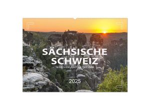 9783435229697 - SÄCHSISCHE SCHWEIZ - Märchenland an der Elbe (Wandkalender 2025 DIN A2 quer) CALVENDO Monatskalender