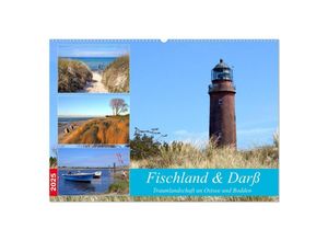 9783435229802 - Fischland & Darß Traumlandschaft an Ostsee und Bodden (Wandkalender 2025 DIN A2 quer) CALVENDO Monatskalender