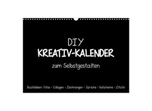 9783435231805 - Bastelkalender DIY Kreativ-Kalender -schwarz- (Wandkalender 2025 DIN A3 quer) CALVENDO Monatskalender