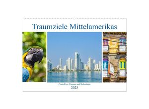 9783435235148 - Traumziele Mittelamerikas - Costa Rica Panama und Kolumbien (Wandkalender 2025 DIN A2 quer) CALVENDO Monatskalender