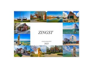 9783435235278 - Zingst Stadtansichten (Wandkalender 2025 DIN A2 quer) CALVENDO Monatskalender