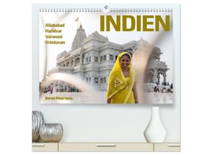 9783435238033 - INDIEN Allahabad Haridwar Varanasi Vrindavan (hochwertiger Premium Wandkalender 2025 DIN A2 quer) Kunstdruck in Hochglanz