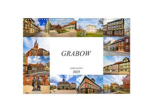 9783435240784 - Grabow Impressionen (Wandkalender 2025 DIN A3 quer) CALVENDO Monatskalender