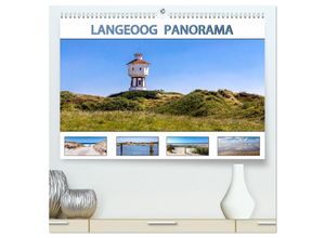 9783435242580 - LANGEOOG PANORAMA (hochwertiger Premium Wandkalender 2025 DIN A2 quer) Kunstdruck in Hochglanz