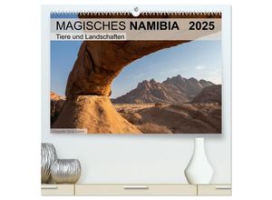 9783435242962 - Magisches Namibia - Tiere und Landschaften (hochwertiger Premium Wandkalender 2025 DIN A2 quer) Kunstdruck in Hochglanz