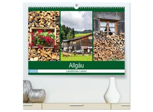 9783435244324 - Allgäu - Landliches Leben (hochwertiger Premium Wandkalender 2025 DIN A2 quer) Kunstdruck in Hochglanz