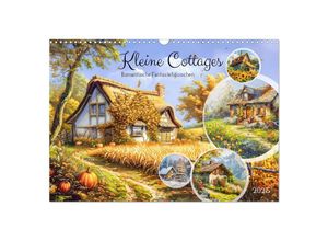 9783435245567 - Kleine Cottages - Romantische Fantasiehäuschen (Wandkalender 2025 DIN A3 quer) CALVENDO Monatskalender