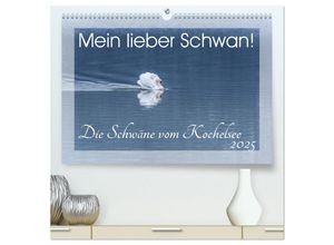 9783435246748 - Mein lieber Schwan! Die Schwäne vom Kochelsee (hochwertiger Premium Wandkalender 2025 DIN A2 quer) Kunstdruck in Hochglanz