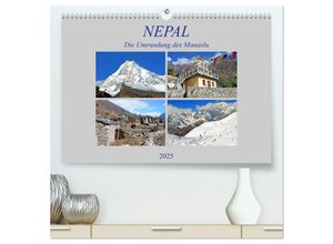 9783435247004 - NEPAL die Umrundung des Manaslu (hochwertiger Premium Wandkalender 2025 DIN A2 quer) Kunstdruck in Hochglanz