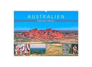 9783435248773 - Australien - Rotes Herz im Zentrum (Wandkalender 2025 DIN A2 quer) CALVENDO Monatskalender