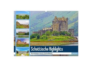 9783435248933 - Schottische Highlights Rundreise durch Schottland (Wandkalender 2025 DIN A2 quer) CALVENDO Monatskalender