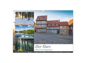 9783435251230 - Der Harz - Malerisches Mittelgebirge (Wandkalender 2025 DIN A2 quer) CALVENDO Monatskalender