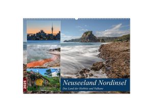 9783435262502 - Neuseeland Nordinsel - Das Land der Hobbits und Vulkane (Wandkalender 2025 DIN A2 quer) CALVENDO Monatskalender