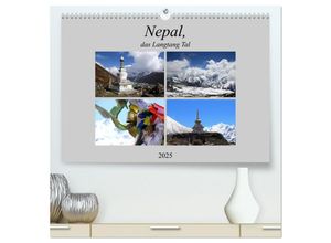 9783435266654 - Nepal das Langtang Tal (hochwertiger Premium Wandkalender 2025 DIN A2 quer) Kunstdruck in Hochglanz