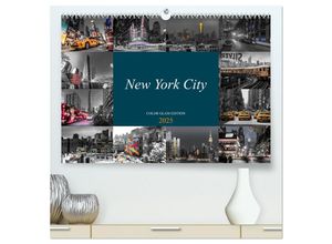 9783435266869 - New York City - Color Glam Edition (hochwertiger Premium Wandkalender 2025 DIN A2 quer) Kunstdruck in Hochglanz