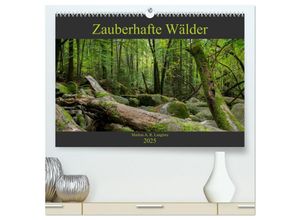 9783435266913 - Zauberwelt Wald (hochwertiger Premium Wandkalender 2025 DIN A2 quer) Kunstdruck in Hochglanz