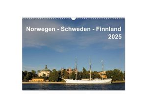 9783435267019 - Norwegen - Schweden - Finnland (Wandkalender 2025 DIN A3 quer) CALVENDO Monatskalender