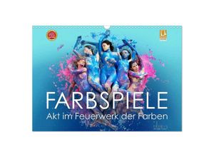 9783435267057 - FARBSPIELE - Akt im Feuerwerk der Farben (Wandkalender 2025 DIN A3 quer) CALVENDO Monatskalender