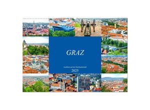 9783435267637 - Graz - Ausblick auf die Dachlandschaft (Wandkalender 2025 DIN A2 quer) CALVENDO Monatskalender