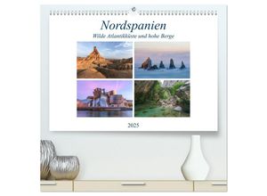 9783435267910 - Nordspanien wilde Atlantikküste und hohe Berge (hochwertiger Premium Wandkalender 2025 DIN A2 quer) Kunstdruck in Hochglanz