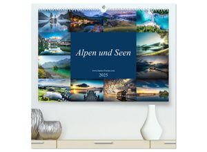 9783435269037 - Alpen und Seen (hochwertiger Premium Wandkalender 2025 DIN A2 quer) Kunstdruck in Hochglanz