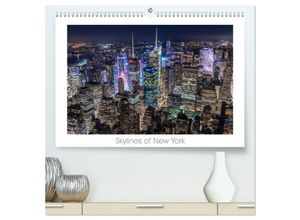 9783435271290 - Skylines of New York (hochwertiger Premium Wandkalender 2025 DIN A2 quer) Kunstdruck in Hochglanz