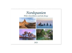 9783435272334 - Nordspanien wilde Atlantikküste und hohe Berge (Wandkalender 2025 DIN A2 quer) CALVENDO Monatskalender