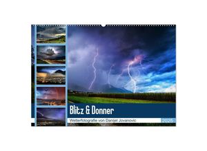 9783435272341 - Blitz & Donner (Wandkalender 2025 DIN A2 quer) CALVENDO Monatskalender