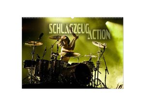 9783435272365 - Schlagzeug Action (Wandkalender 2025 DIN A2 quer) CALVENDO Monatskalender