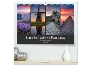 9783435280865 - Landschaften Europas (hochwertiger Premium Wandkalender 2025 DIN A2 quer) Kunstdruck in Hochglanz