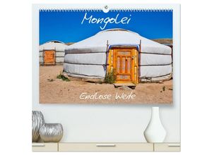 9783435281152 - Mongolei Endlose Weite (hochwertiger Premium Wandkalender 2025 DIN A2 quer) Kunstdruck in Hochglanz