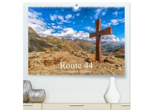 9783435283446 - Route 44 Timmelsjoch Südtirol (hochwertiger Premium Wandkalender 2025 DIN A2 quer) Kunstdruck in Hochglanz