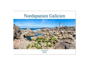 9783435286447 - Nordspanien Galicien (Wandkalender 2025 DIN A2 quer) CALVENDO Monatskalender