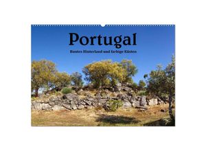 9783435286706 - Portugal Buntes Hinterland und farbige Küsten (Wandkalender 2025 DIN A2 quer) CALVENDO Monatskalender