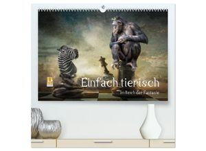 9783435286768 - Einfach tierisch im Reich der Fantasie (hochwertiger Premium Wandkalender 2025 DIN A2 quer) Kunstdruck in Hochglanz