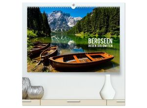 9783435288212 - Bergseen in den Dolomiten (hochwertiger Premium Wandkalender 2025 DIN A2 quer) Kunstdruck in Hochglanz