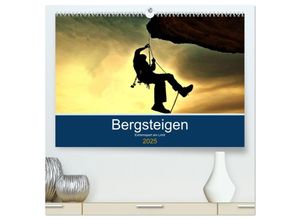 9783435289714 - Bergsteigen - Extremsport am Limit (hochwertiger Premium Wandkalender 2025 DIN A2 quer) Kunstdruck in Hochglanz