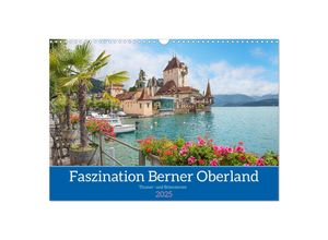 9783435290550 - Faszination Berner Oberland 2025 - Thuner- und Brienzersee (Wandkalender 2025 DIN A3 quer) CALVENDO Monatskalender