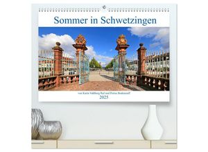 9783435292479 - Sommer in Schwetzingen von Karin Vahlberg Ruf und Petrus Bodenstaff (hochwertiger Premium Wandkalender 2025 DIN A2 quer) Kunstdruck in Hochglanz