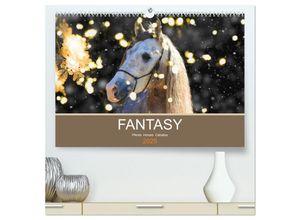 9783435292554 - FANTASY Pferde Horses Caballos (hochwertiger Premium Wandkalender 2025 DIN A2 quer) Kunstdruck in Hochglanz