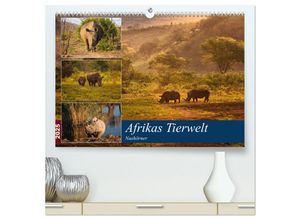 9783435295296 - Afrikas Tierwelt Nashörner (hochwertiger Premium Wandkalender 2025 DIN A2 quer) Kunstdruck in Hochglanz