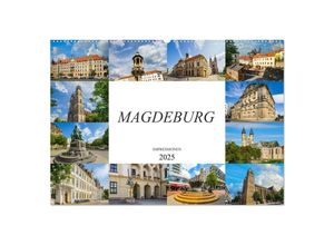 9783435295456 - Magdeburg Impressionen (Wandkalender 2025 DIN A2 quer) CALVENDO Monatskalender