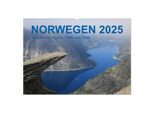 9783435295500 - Norwegen 2025 - Im Land der Fjorde Fjelle und Trolle (Wandkalender 2025 DIN A2 quer) CALVENDO Monatskalender