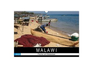 9783435295838 - Malawisee Fischer (Wandkalender 2025 DIN A3 quer) CALVENDO Monatskalender