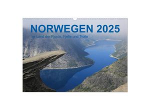 9783435296026 - Norwegen 2025 - Im Land der Fjorde Fjelle und Trolle (Wandkalender 2025 DIN A3 quer) CALVENDO Monatskalender