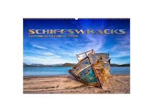 9783435300754 - Schiffswracks - morbide Schönheiten (Wandkalender 2025 DIN A2 quer) CALVENDO Monatskalender