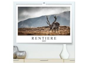 9783435303007 - Rentiere (hochwertiger Premium Wandkalender 2025 DIN A2 quer) Kunstdruck in Hochglanz