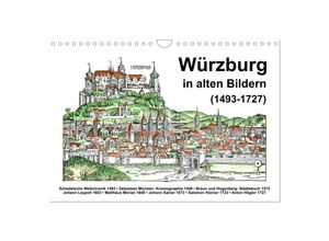 9783435303748 - Würzburg in alten Bildern (Wandkalender 2025 DIN A4 quer) CALVENDO Monatskalender