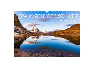 9783435308231 - TRAUMZIELE DER SCHWEIZ Impressionen (Wandkalender 2025 DIN A3 quer) CALVENDO Monatskalender